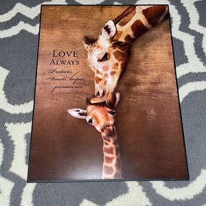 Wall hang or shelf stand giraffe art